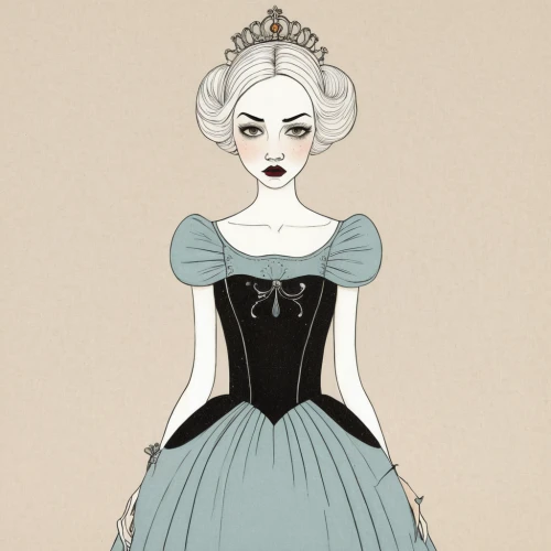 fashion illustration,ball gown,victorian lady,crinoline,fashion vector,white rose snow queen,costume design,victorian fashion,princess sofia,the snow queen,evening dress,hoopskirt,overskirt,cinderella,debutante,fairy tale character,queen of hearts,victorian style,lady of the night,gothic fashion,Illustration,Abstract Fantasy,Abstract Fantasy 05