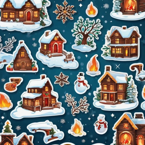 christmas snowy background,christmas stickers,christmas pattern,christmas wallpaper,christmasbackground,christmas icons,snowflake background,christmas background,christmas tree pattern,christmas glitter icons,houses clipart,felt christmas icons,winter background,winter village,christmas motif,watercolor christmas pattern,christmas wrapping paper,watercolor christmas background,knitted christmas background,christmas gift pattern,Unique,Design,Sticker