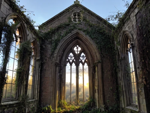 forest chapel,gothic architecture,haunted cathedral,buttress,pointed arch,sunken church,disused,ruins,wayside chapel,gothic church,gothic,gothic style,risen church,the black church,lost places,abandoned places,ruin,all saints,lost place,holy places