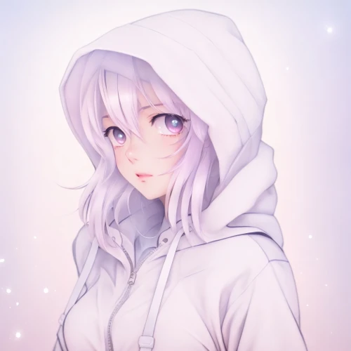 hoodie,whitey,precious lilac,white with purple,white purple,lilac,light purple,yuki nagato sos brigade,parka,winterblueher,winter clothing,violet,winter background,purple-white,fuki,pure white,purple background,portrait background,winter clothes,libra,Game&Anime,Manga Characters,Aesthetics