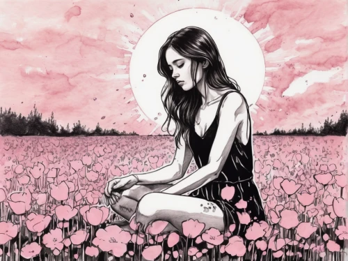 pink clover,ipê-rosa,girl in flowers,lotus art drawing,meadow in pastel,pink daisies,free land-rose,pink rose,fallen petals,bellflowers,sky rose,field of flowers,pink grass,rosa peace,pink october,pink roses,pink ribbon,petals,pink flower,pink flowers,Illustration,Black and White,Black and White 34