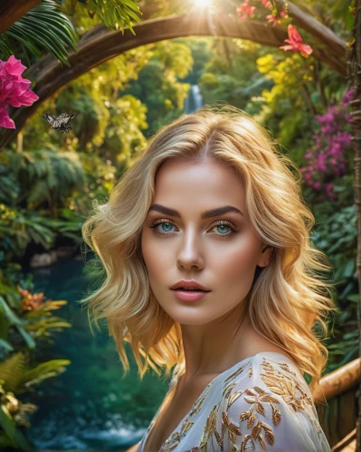 magnolia,tropical floral background,garden of eden,romantic portrait,the blonde in the river,girl in flowers,fantasy portrait,tropical bloom,beautiful girl with flowers,fae,romantic look,natural cosmetic,bali,valerian,girl in the garden,enchanting,full hd wallpaper,flora,gardenia,magnolia blossom,Photography,Artistic Photography,Artistic Photography 03