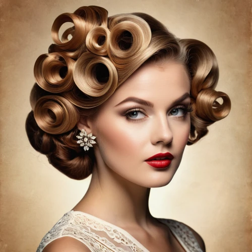 chignon,updo,vintage woman,bouffant,curlers,artificial hair integrations,vintage women,vintage makeup,pin ups,vintage girl,victorian lady,bridal accessory,retro pin up girl,pin up,vintage style,hairdressing,hairstyle,valentine day's pin up,art deco woman,retouching,Photography,General,Natural