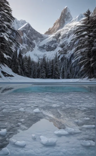 frozen lake,icefield parkway,glacial lake,ice landscape,icefields parkway,lake moraine,emerald lake,frozen water,winter lake,alpine lake,lake louise,ice floe,ortler winter,glacial melt,glacier water,swiftcurrent lake,rhone glacier,moraine lake,maligne lake,morskie oko,Realistic,Movie,Arctic Expedition