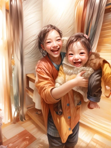 kids illustration,children play,happy children playing in the forest,children playing,photo painting,children drawing,children,little boy and girl,children's background,photographing children,children girls,chinese art,nomadic children,vintage children,art painting,together cleaning the house,playing with kids,world digital painting,japanese art,cardboard background