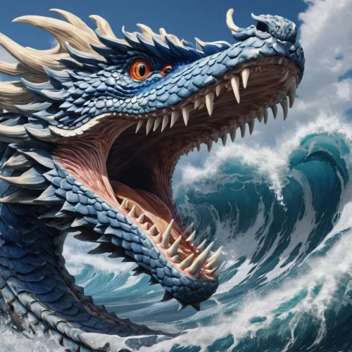 painted dragon,dragon boat,dragon of earth,god of the sea,sea god,dragon,dragonboat,chinese dragon,poseidon god face,sea fantasy,dragon li,wyrm,marine reptile,poseidon,tidal wave,water creature,sea monsters,world digital painting,salt water crocodile,dragon design,Photography,General,Natural