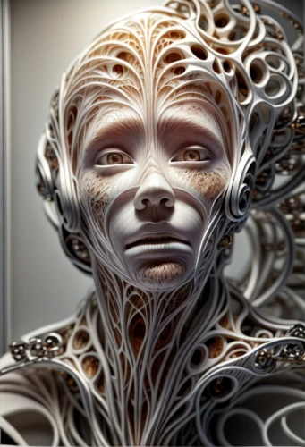 biomechanical,humanoid,fractal design,cybernetics,dryad,fractals art,fractalius,neural network,sci fiction illustration,apophysis,mandelbulb,eve,fractal environment,cyborg,image manipulation,meridians,virtual identity,artificial hair integrations,computer art,synapse