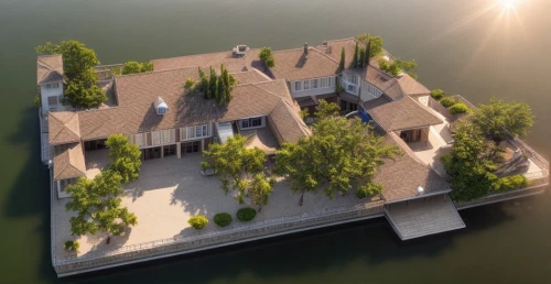 house with lake,house by the water,villa balbianello,artificial island,3d rendering,boat house,luxury property,large home,holiday villa,floating islands,sunken church,mansion,beautiful home,houseboat,summer cottage,island suspended,luxury home,pool house,artificial islands,lake balaton,Common,Common,Photography
