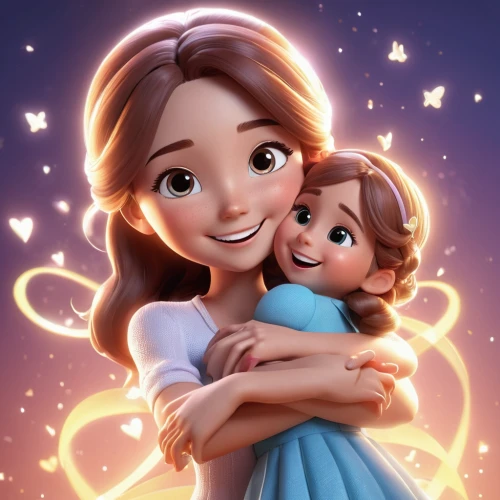 lilo,little girl and mother,star mother,princess sofia,cute cartoon image,princess anna,little angels,little boy and girl,baby stars,fairy tale icons,mother and daughter,cute cartoon character,mom and daughter,capricorn mother and child,tangled,children's background,princesses,cg artwork,baby with mom,aubrietien,Unique,3D,3D Character