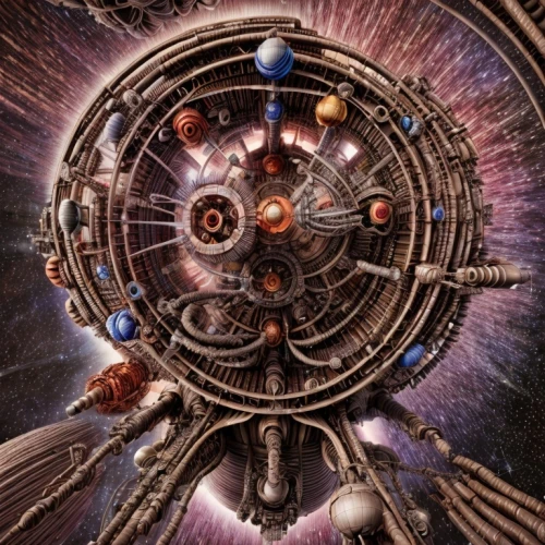 planetary system,copernican world system,orbital,orrery,astronira,zodiac,hub,spacecraft,solar system,sci fiction illustration,pioneer 10,binary system,space art,federation,science fiction,space voyage,propulsion,the solar system,time spiral,voyager