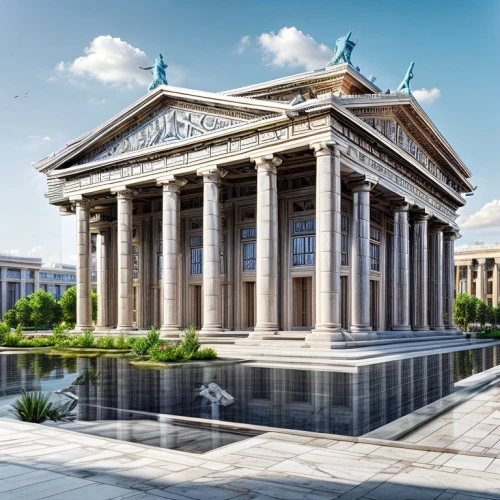 greek temple,neoclassical,konzerthaus berlin,ancient greek temple,saint george's hall,classical architecture,national archives,marble palace,palais de chaillot,the parthenon,ancient roman architecture,the lviv opera house,brandenburg gate,reichstag,saint isaac's cathedral,supreme administrative court,parthenon,maximilianeum,athenaeum,classical antiquity,Architecture,General,Classic,Greece Neoclassical