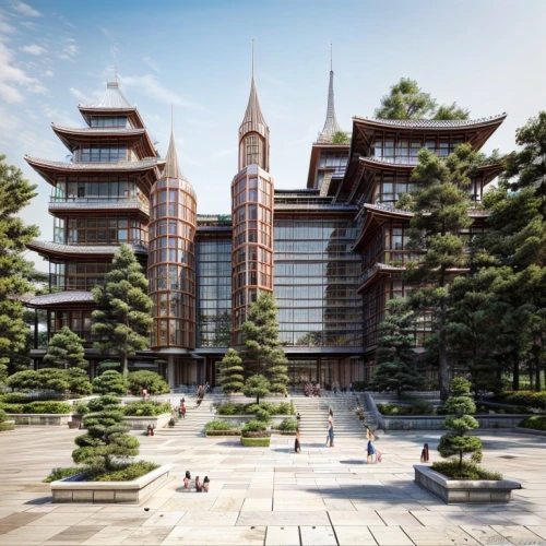 barangaroo,shanghai disney,autostadt wolfsburg,chinese architecture,hudson yards,futuristic architecture,hafencity,kirrarchitecture,tianjin,milan,archidaily,shanghai,citta alta in bergamo,hoboken condos for sale,zhengzhou,soochow university,milano,residential tower,shenyang,danyang eight scenic,Architecture,Large Public Buildings,Chinese Traditional,Song Dynasty