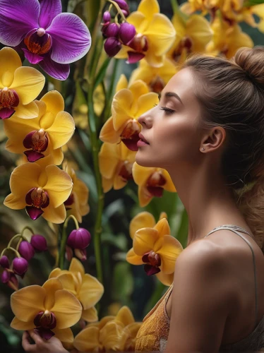 girl in flowers,beautiful girl with flowers,flower wall en,floral background,freesia,flower background,colorful floral,orchids,splendor of flowers,floral,flower nectar,tropical floral background,colorful flowers,flower garland,kiss flowers,beautiful flowers,flower painting,golden flowers,flowers png,tropical bloom,Photography,General,Natural