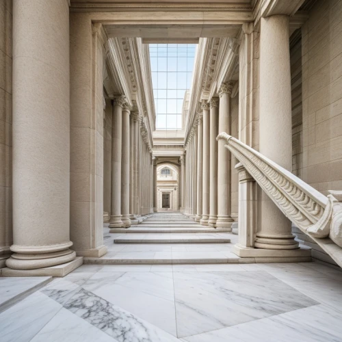 marble palace,doric columns,classical architecture,neoclassical,entablature,columns,colonnade,pillars,outside staircase,marble,three pillars,bernini's colonnade,staircase,architectural detail,saint george's hall,peabody institute,classical antiquity,ancient roman architecture,winding staircase,thomas jefferson memorial,Architecture,Campus Building,Classic,Adam's Neoclassicism