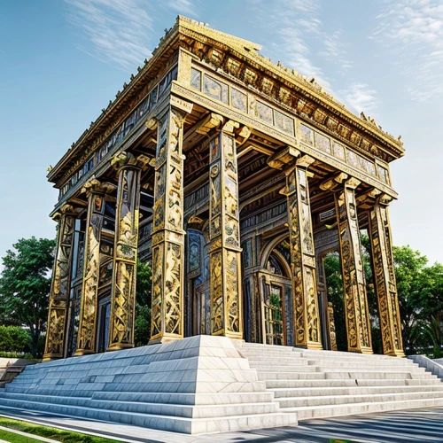 marble palace,greek temple,egyptian temple,royal tombs,triumphal arch,temple of diana,emperor wilhelm i monument,ancient greek temple,classical architecture,persian architecture,mortuary temple,mausoleum,artemis temple,neoclassical,doric columns,the parthenon,monument protection,palais de chaillot,roman temple,temple of hercules,Architecture,General,European Traditional,Rocaille Style