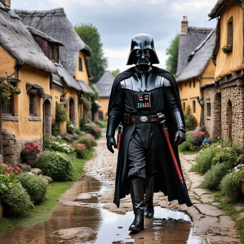 darth vader,darth wader,vader,knight village,disneyland paris,imperial coat,starwars,star wars,medieval street,imperial,storm troops,folk village,disneyland park,euro disney,the disneyland resort,spa town,digital compositing,the local administration of mastery,disney world,the cobbled streets,Photography,General,Natural