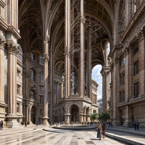 milan cathedral,milan,duomo di milano,louvre,westminster palace,gothic architecture,classical architecture,milano,duomo square,beautiful buildings,duomo,ancient roman architecture,louvre museum,neoclassical,europe palace,3d rendering,kunsthistorisches museum,kirrarchitecture,medieval architecture,bernini's colonnade,Architecture,Large Public Buildings,European Traditional,Soufflot Style