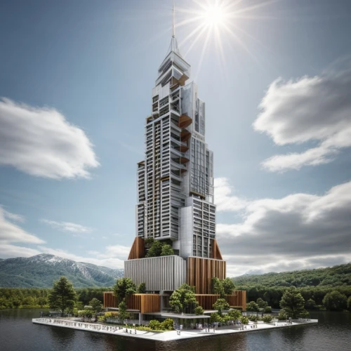 stalin skyscraper,lotte world tower,renaissance tower,tallest hotel dubai,stalinist skyscraper,steel tower,skyscraper,skyscapers,electric tower,residential tower,the skyscraper,high-rise building,skycraper,olympia tower,impact tower,pc tower,russian pyramid,3d rendering,danyang eight scenic,ekaterinburg,Architecture,Campus Building,Masterpiece,Elemental Modernism