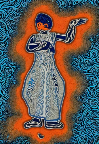 khokhloma painting,indigenous painting,batik design,aboriginal painting,voodoo woman,girl in a long dress,paisley digital background,aboriginal art,khamsa,la catrina,krishna,hamsa,flamenco,rangoli,woman walking,batik,girl with a gun,mudra,la calavera catrina,woman holding gun,Art sketch,Art sketch,Decorative