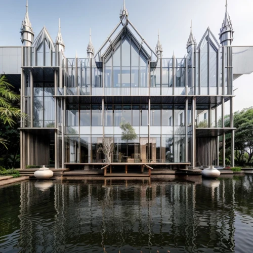 christ chapel,glass building,sunken church,são paulo,glass facade,kirrarchitecture,opaque panes,temple fade,porto alegre,glass facades,asian architecture,mirror house,houston methodist,bangkok,singapore,house of prayer,religious institute,glass pyramid,aqua studio,palm house,Architecture,Small Public Buildings,African Tradition,Floating Oasis