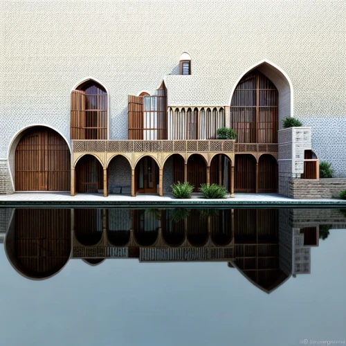 iranian architecture,persian architecture,islamic architectural,asian architecture,house of allah,king abdullah i mosque,riad,build by mirza golam pir,al nahyan grand mosque,qasr al watan,alhambra,archidaily,chinese architecture,symmetrical,architectural style,model house,architectural,quasr al-kharana,pool house,hala sultan tekke,Architecture,General,Central Asian Traditional,Caravan Style