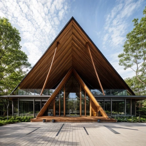 christ chapel,forest chapel,wooden church,timber house,wood structure,archidaily,folding roof,corten steel,wooden roof,outdoor structure,roof truss,japanese architecture,asian architecture,wooden beams,frame house,kirrarchitecture,cedar,visitor center,roof structures,modern architecture,Architecture,Commercial Building,Nordic,Scandinavian Modern
