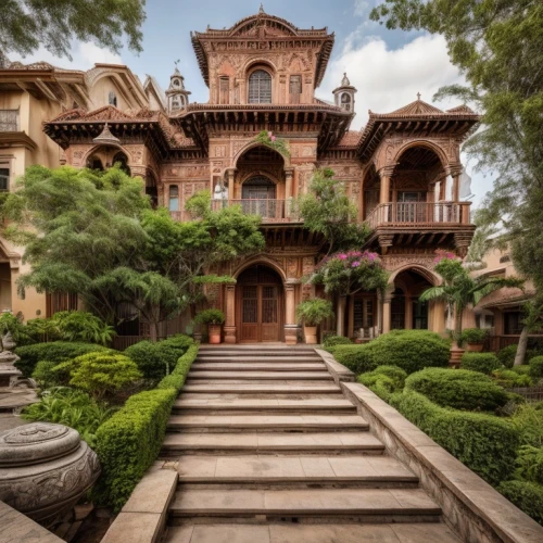 mansion,persian architecture,hacienda,alcazar of seville,iranian architecture,henry g marquand house,casa fuster hotel,two story house,fairy tale castle,villa balbianello,villa,luxury property,dragon palace hotel,luxury home,alcazar,art nouveau,gaudí,grand master's palace,beautiful home,riad,Architecture,Villa Residence,South American Traditional,Spanish Colonial