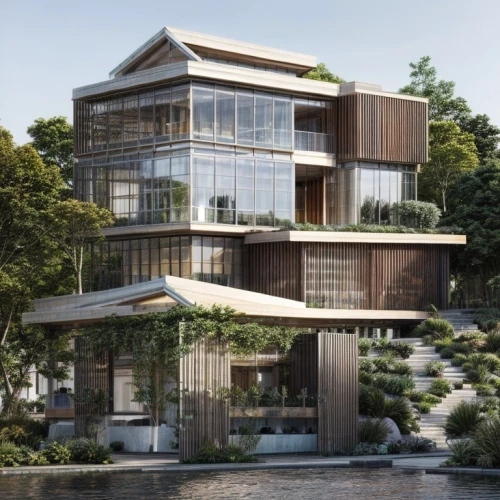 timber house,dunes house,modern house,eco-construction,wooden house,residential house,cubic house,frame house,eco hotel,danish house,garden elevation,stilt house,wooden facade,modern architecture,3d rendering,archidaily,residential,house by the water,smart house,uluwatu,Architecture,Skyscrapers,Nordic,Nordic Organic Modernism