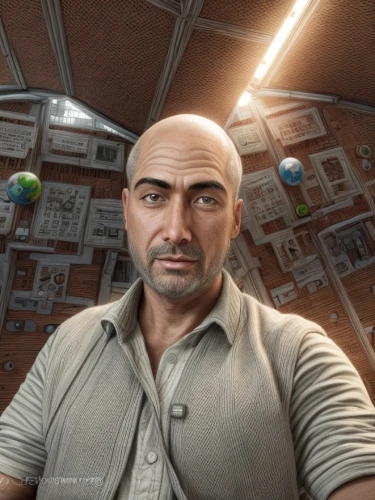 io,biologist,vendor,shopkeeper,human head,main character,gas planet,earth station,male character,shepard,boggle head,baldness,spherical,asterales,space station,3d man,hub,admiral von tromp,cosmonaut,iss,Common,Common,Natural