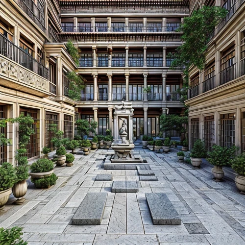 courtyard,inside courtyard,the garden society of gothenburg,monastery garden,patio,garden of plants,palace garden,hacienda,gardens,renaissance,winter garden,chinese architecture,zen garden,asian architecture,the garden,garden elevation,garden design sydney,japanese zen garden,marble palace,garden of the fountain,Architecture,General,Classic,Renaissance