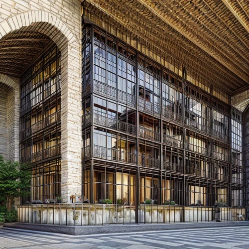 wooden facade,iranian architecture,chinese architecture,wooden construction,wood structure,lattice windows,glass facade,building honeycomb,the palace of culture,glass facades,foreign ministry,court of justice,berlin philharmonic orchestra,archidaily,asian architecture,athens art school,boston public library,tehran,supreme administrative court,persian architecture,Architecture,General,European Traditional,Andalusian Colonial