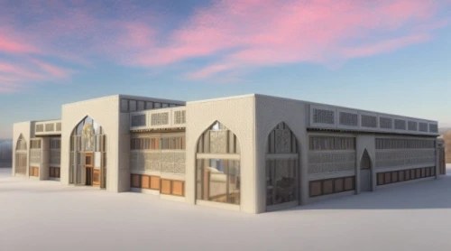 prefabricated buildings,islamic architectural,al nahyan grand mosque,build by mirza golam pir,salar flats,al-askari mosque,king abdullah i mosque,caravanserai,cube stilt houses,mosque hassan,alabaster mosque,big mosque,3d rendering,star mosque,snow roof,mosque,city mosque,mosques,qasr azraq,grand mosque