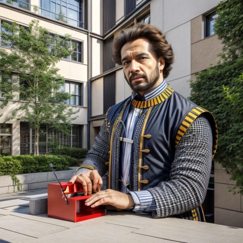 man with a computer,money heist,red stapler,magic cube,african businessman,musical box,personal computer,computer business,sales man,handing out christmas presents,microsoft office,chess cube,bellboy,black businessman,afroamerican,power inverter,swiss army knives,cordless screwdriver,chromebook,briefcase,Architecture,Commercial Building,Transitional,Playful Whimsy