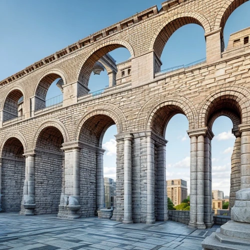 ancient roman architecture,trajan's forum,nimes,aqueduct,colonnade,triumphal arch,arles,arches,fori imperiali,roman coliseum,ancient rome,arch of constantine and colosseum,pont du gard,sant'angelo bridge,bernini's colonnade,constantine arch,italy colosseum,colloseum,classical architecture,colosseo,Architecture,General,Transitional,Italian Romanesque