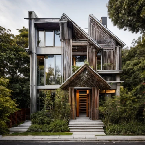 timber house,wooden house,cubic house,modern house,cube house,modern architecture,frame house,japanese architecture,house shape,dunes house,geometric style,mid century house,residential house,wooden facade,two story house,metal cladding,house in the forest,asian architecture,archidaily,smart house,Architecture,Villa Residence,Modern,Mid-Century Modern