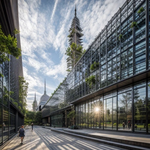 glass facade,autostadt wolfsburg,glass facades,sky tree,glass building,japanese architecture,archidaily,düsseldorf,kirrarchitecture,rotterdam,hafencity,lotte world tower,urban design,metal cladding,structural glass,glass panes,kanazawa,messeturm,office buildings,greenhouse effect,Architecture,Commercial Building,Masterpiece,Deconstructivist Modernism