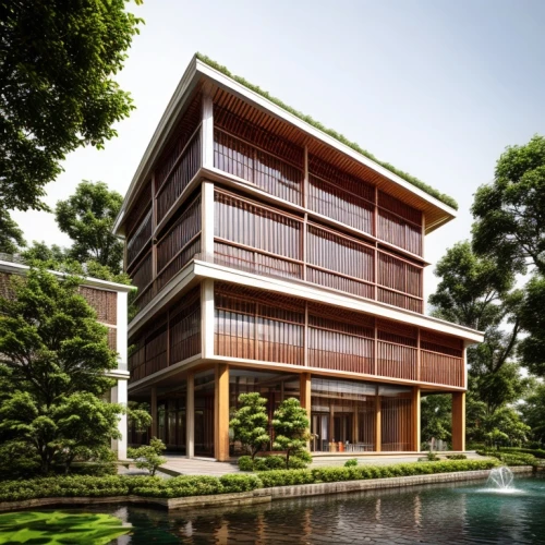 timber house,wooden house,asian architecture,japanese architecture,chinese architecture,residential house,modern house,stilt house,wooden facade,danyang eight scenic,modern architecture,cubic house,dunes house,archidaily,house with lake,house by the water,eco-construction,house in the forest,feng shui golf course,cube house,Architecture,Campus Building,Chinese Traditional,Jiangnan