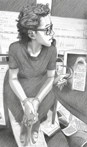 graphite,pencil drawings,charcoal pencil,pencil drawing,bookworm,shaded,charcoal drawing,geek,newspaper reading,grayscale,coffee tea drawing,pencil and paper,comic style,hipster,chalk drawing,drawn,charcoal,edited,girl drawing,drawing,Design Sketch,Design Sketch,Character Sketch