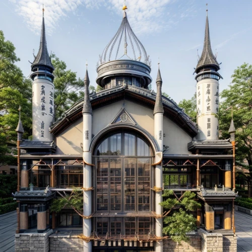 fairy tale castle,fairytale castle,dragon palace hotel,peles castle,disneyland park,disney castle,shanghai disney,art nouveau,gold castle,sinaia,tokyo disneyland,asian architecture,fairy tale castle sigmaringen,grand master's palace,mainau,cinderella's castle,rathauskeller,the disneyland resort,chinese architecture,a fairy tale,Architecture,Commercial Building,Chinese Traditional,Sui Dynasty