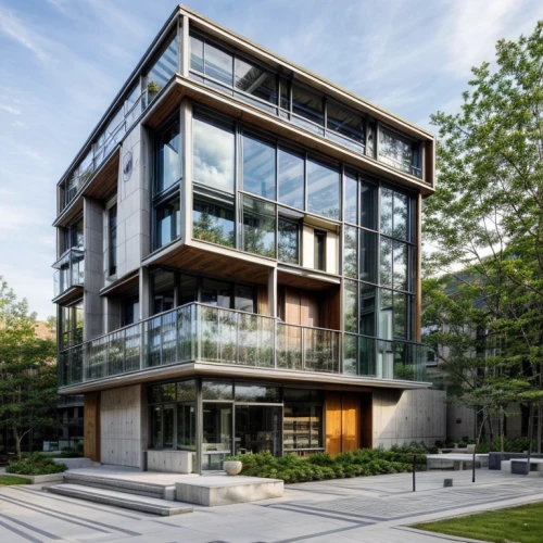 glass facade,modern architecture,glass facades,cubic house,metal cladding,eco-construction,kirrarchitecture,glass building,modern building,structural glass,contemporary,cube house,modern office,mixed-use,canada cad,modern house,residential tower,new building,corten steel,appartment building,Architecture,Commercial Building,Modern,Alpine Minimalism