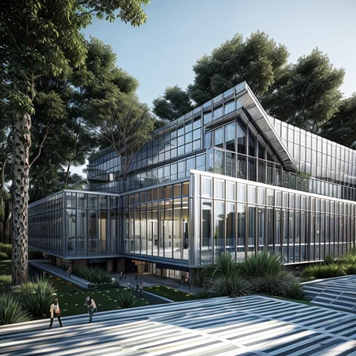 glass facade,hahnenfu greenhouse,solar cell base,futuristic architecture,modern architecture,archidaily,eco-construction,futuristic art museum,modern office,glass building,biotechnology research institute,eco hotel,modern house,3d rendering,smart house,modern building,new building,greenhouse,glass facades,greenhouse effect,Architecture,General,Masterpiece,Deconstructivist Modernism