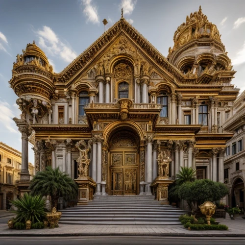 marble palace,monte carlo,basilica of saint peter,classical architecture,chiesa di sant' ignazio di loyola,greek orthodox,genoa,santa maria della salute,bucharest,monaco,byzantine architecture,sicily,cagliari,malta,saint isaac's cathedral,church of christ,malaga,temple of christ the savior,corfu,grand master's palace,Architecture,Villa Residence,European Traditional,Sicilian Baroque