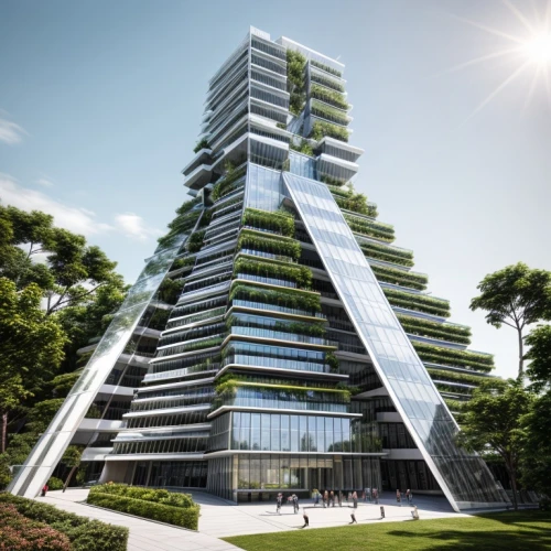 futuristic architecture,eco-construction,residential tower,solar cell base,glass facade,eco hotel,glass building,modern architecture,skyscapers,glass pyramid,modern building,high-rise building,steel tower,electric tower,singapore landmark,cubic house,kirrarchitecture,multistoreyed,archidaily,multi-storey,Architecture,Campus Building,Futurism,Nature Modern
