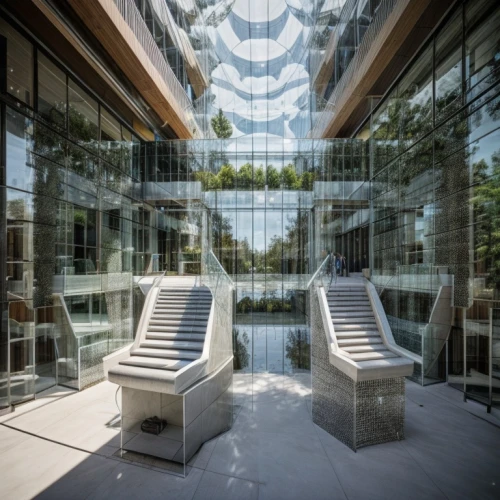 glass facade,glass building,glass blocks,autostadt wolfsburg,glass wall,glass facades,modern office,espoo,office building,business school,structural glass,office buildings,new building,business centre,block balcony,kirrarchitecture,appartment building,aqua studio,biotechnology research institute,water wall,Architecture,Campus Building,Modern,Waterfront Modern