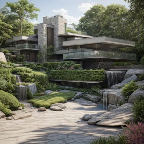 landscape design sydney,landscape designers sydney,japanese zen garden,garden design sydney,zen garden,luxury property,landscaping,japanese garden,japanese garden ornament,modern house,luxury home,dunes house,luxury real estate,modern architecture,japanese architecture,feng shui golf course,green waterfall,house by the water,3d rendering,japan garden,Landscape,Landscape design,Landscape space types,None