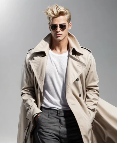 male model,trench coat,overcoat,aviator sunglass,men's wear,outerwear,men clothes,cool blonde,coat color,long coat,coat,old coat,aviator,boys fashion,menswear,fur clothing,man's fashion,frock coat,white-collar worker,boy model,Common,Common,Natural