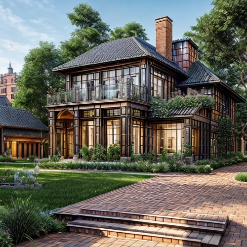 luxury home,garden elevation,new england style house,brick house,timber house,luxury property,country estate,luxury real estate,beautiful home,luxury home interior,house in the forest,large home,bendemeer estates,mansion,country house,henry g marquand house,wooden house,smart home,brownstone,frame house,Architecture,General,European Traditional,Dutch Renaissance