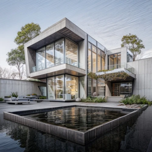 modern house,house by the water,modern architecture,cube house,cubic house,dunes house,house with lake,glass facade,contemporary,japanese architecture,exposed concrete,asian architecture,luxury home,luxury property,mirror house,residential house,beautiful home,structural glass,pool house,frame house,Architecture,Small Public Buildings,Modern,Organic Modernism 1