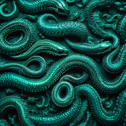 malachite,ringed-worm,teal digital background,blue snake,emerald lizard,green snake,genuine turquoise,snake pattern,emerald sea,serpent,turquoise,sea snake,glossy snake,python,turquoise wool,emerald,tentacles,serpentine,serpentes,teal