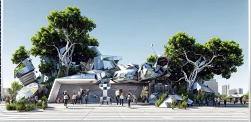 heroes ' square,futuristic art museum,steel sculpture,9 11 memorial,public art,sky space concept,plaza de la revolución,futuristic architecture,render,3d rendering,monument protection,heavy object,sculpture park,what is the memorial,mother earth statue,odaiba,holocaust memorial,botanical square frame,transport hub,urban park,Architecture,General,Futurism,Italian Deconstructivist